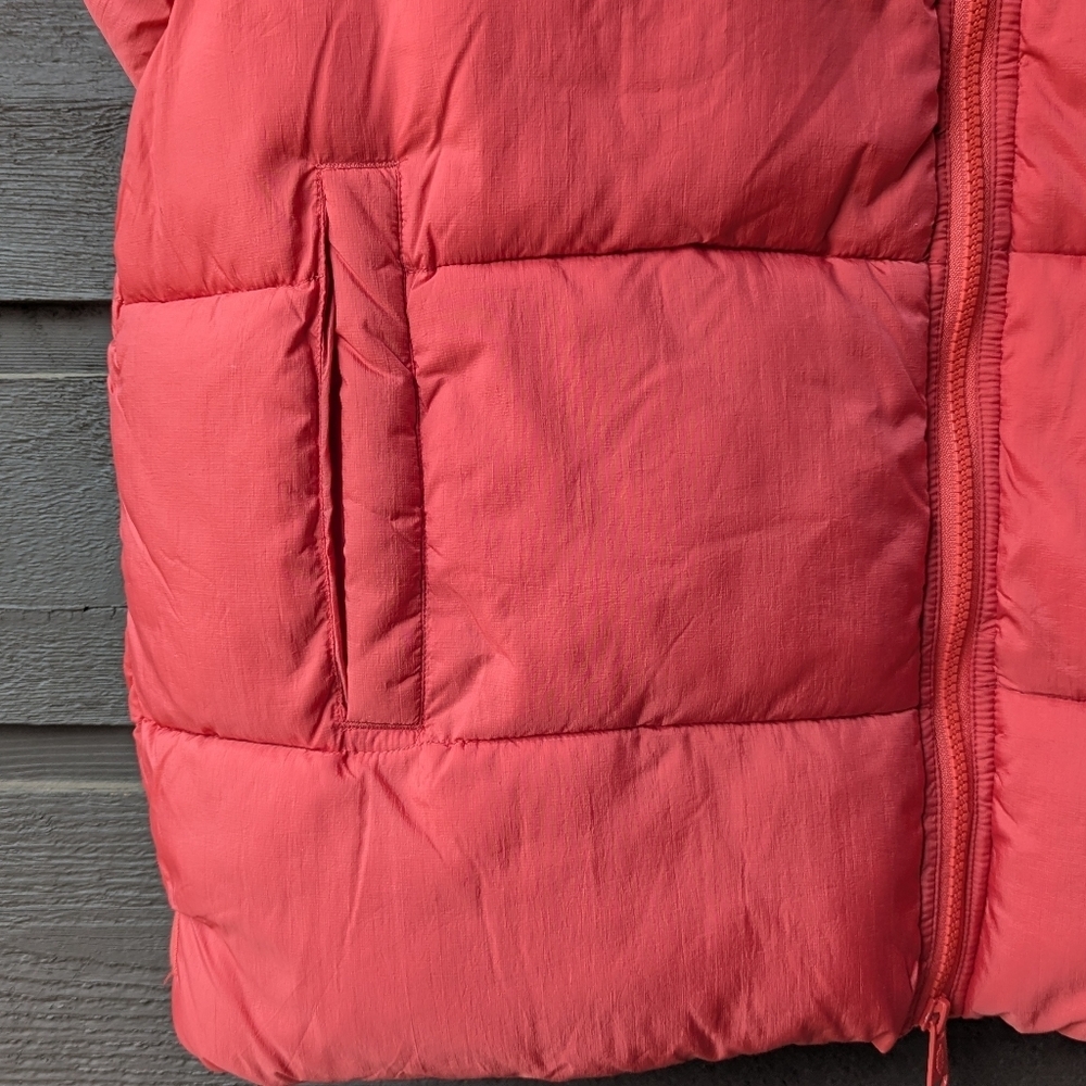 Free People Movement In A Bubble Puffer Vest Coral Orange Size XS Oversized - Picture 3 of 12
